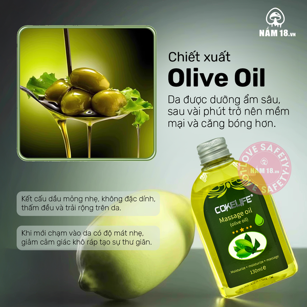 Gel Dầu Massage Body Cokelife Olive Oil