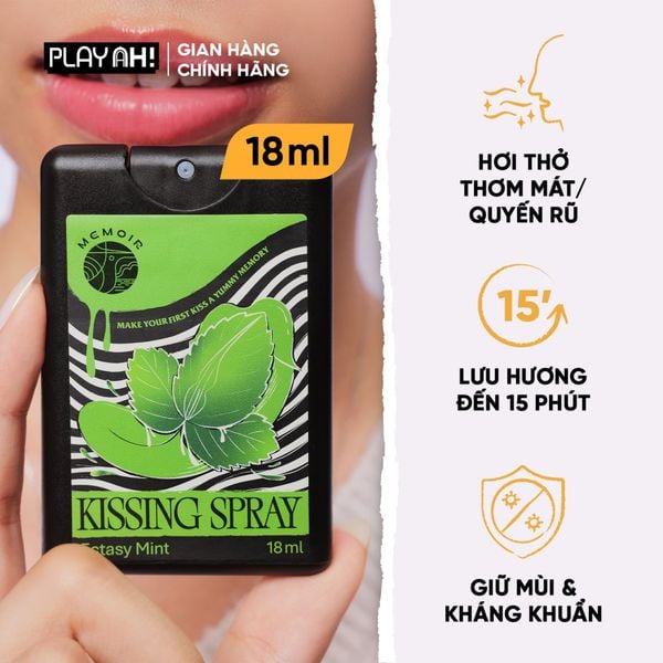  Xịt Thơm Miệng Cấp Tốc PlayAh Hương Bạc Hà 