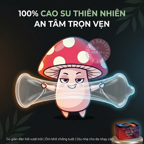 Bao Cao Su Siêu Mỏng Juncai Ice & Fire Lửa Băng
