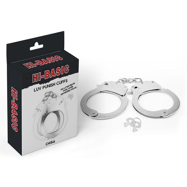 Còng Tay Thép Chisa Hi-Bassic Luv Punish Cuffs