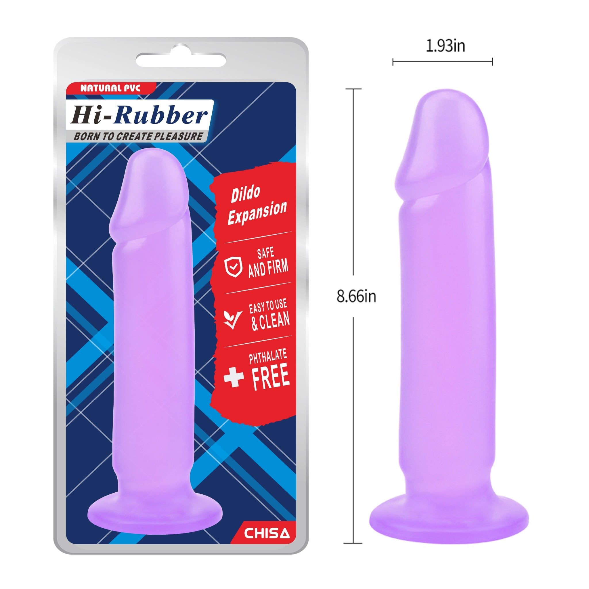  Dương Vật Giả Dính Tường Chisa Hi-Rubber Expansion 