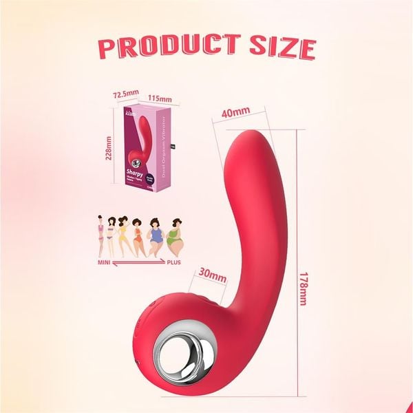 Dương Vật Giả Kissen Sharpy 10 Chế Độ Rung