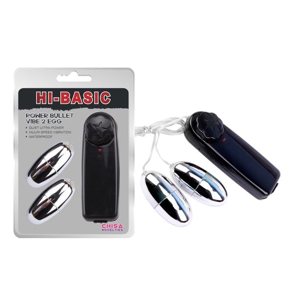 Trứng Rung Chisa Hi-Basic Power Bullet Vibe 2 Đầu