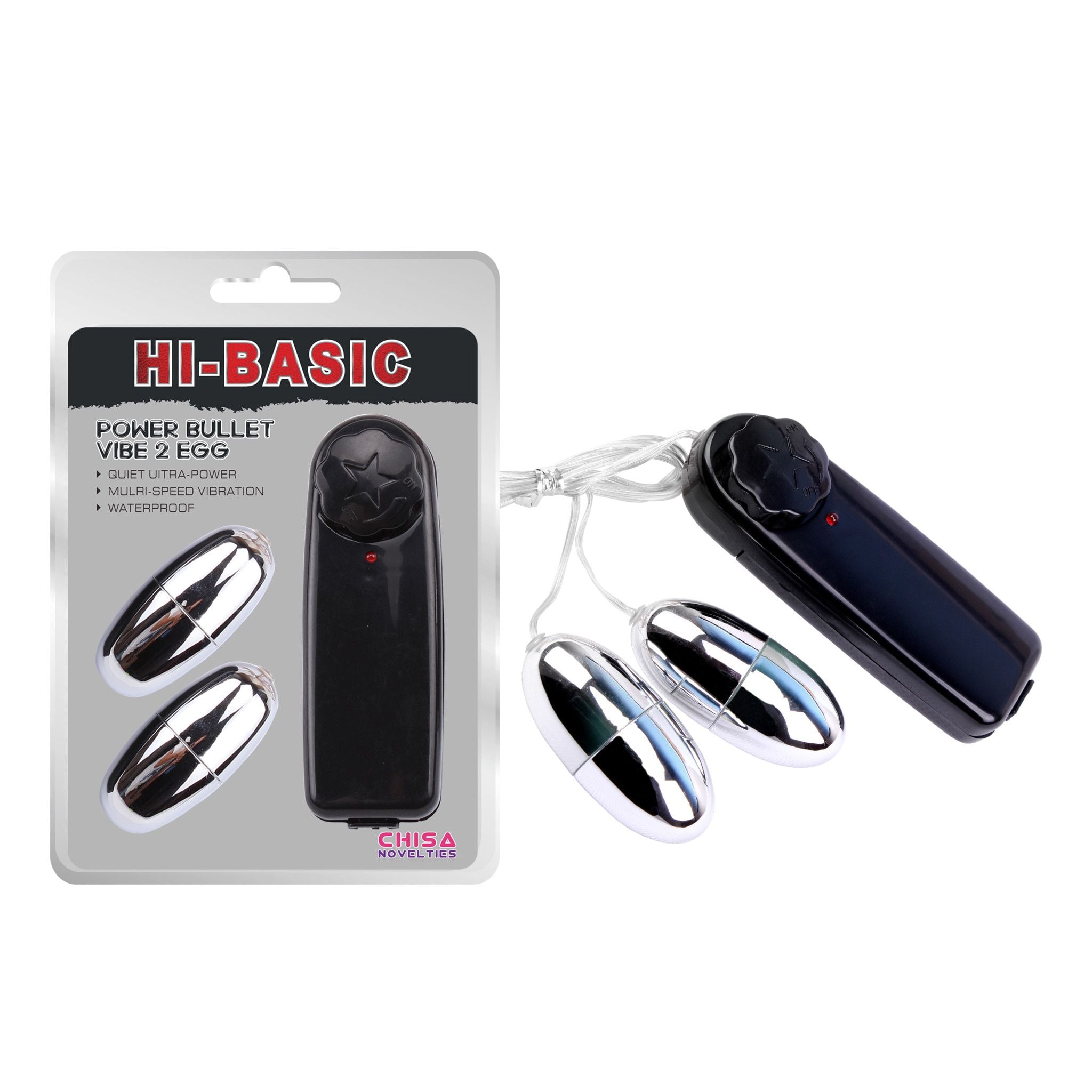  Trứng Rung Chisa Hi-Basic Power Bullet Vibe 2 Đầu 