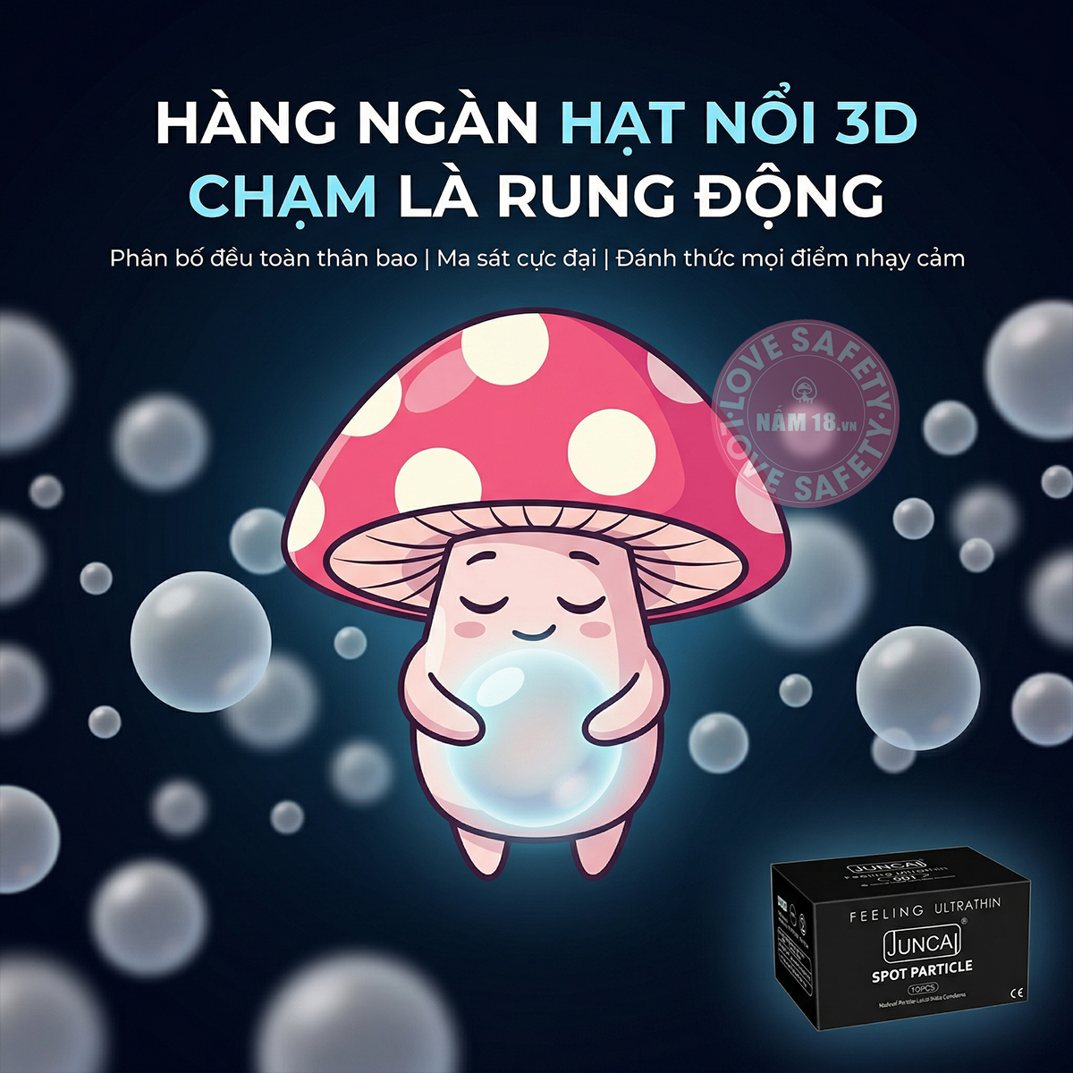  Bao Cao Su Siêu Điểm Nổi Juncai Spot Particle 