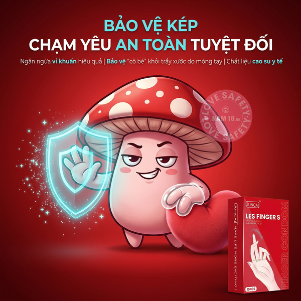  Bao Cao Su Ngón Tay Juncai Les Finger S Hương Dâu 