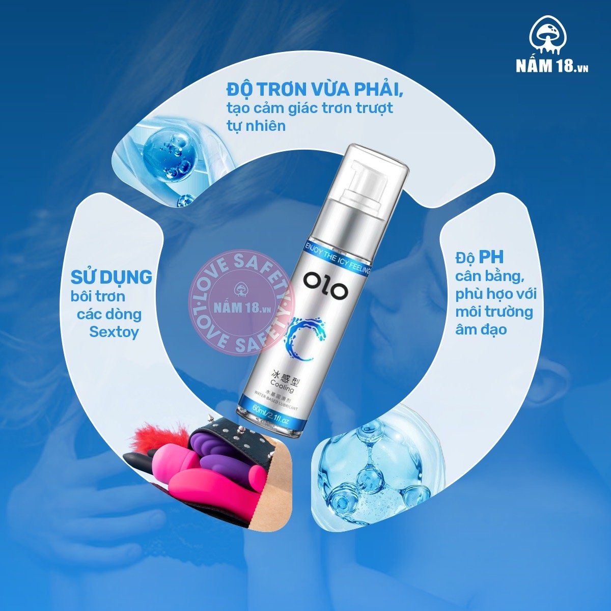  Gel Bôi Trơn Mát Lạnh OLO Cooling 