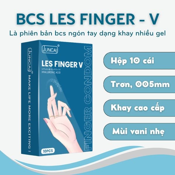  Bao Cao Su Ngón Tay Juncai Les Finger V Hương Vanilla 