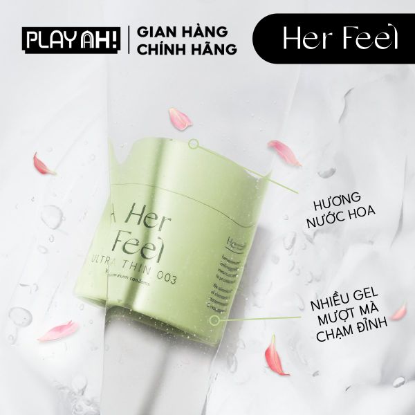  Bao Cao Su Siêu Mỏng Her Feel Ultra Thin 003 Hương Nước Hoa 