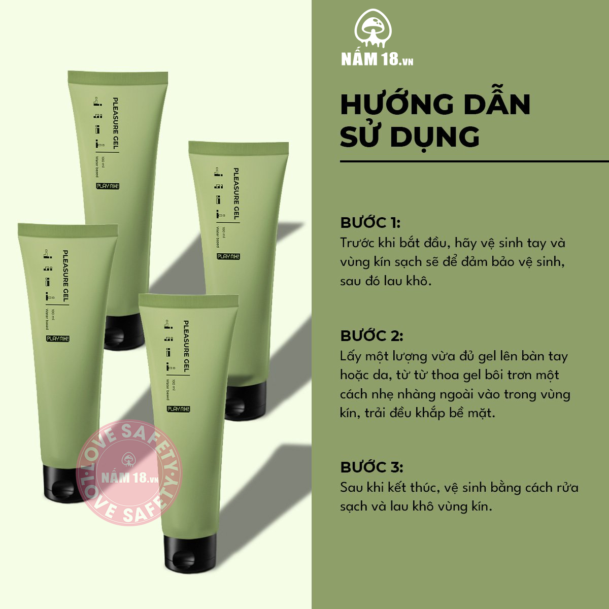  Gel Bôi Trơn Playah Basic Gốc Nước 