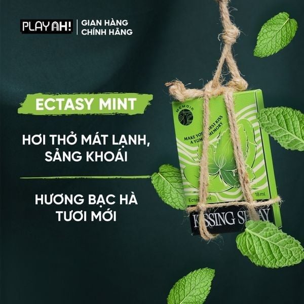  Xịt Thơm Miệng Cấp Tốc PlayAh Hương Bạc Hà 