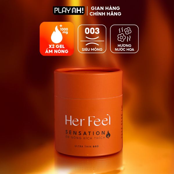  Bao Cao Su Nóng Ấm Her Feel Sensation Hương Nước Hoa 