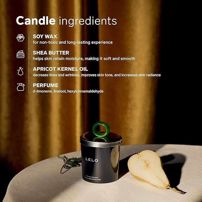  Nến Thơm Lelo Flickering Touch Massage Candle Snow Pear And Cedarwood 