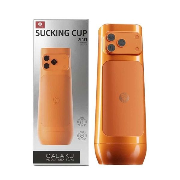  Âm Đạo Giả Galaku Sucking Cup 10 Chế Độ Rung Bú 