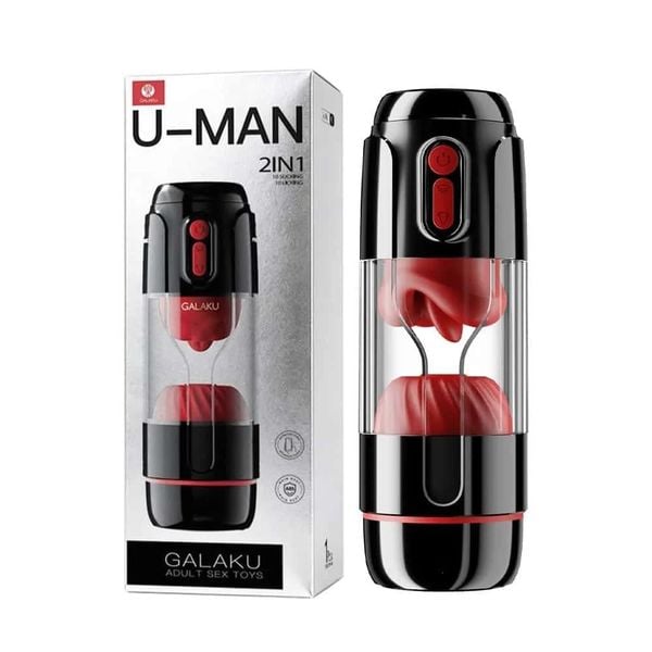  Âm Đạo Giả Galaku U-Man 10 Chế Độ Rung Bú Điều Khiển App 
