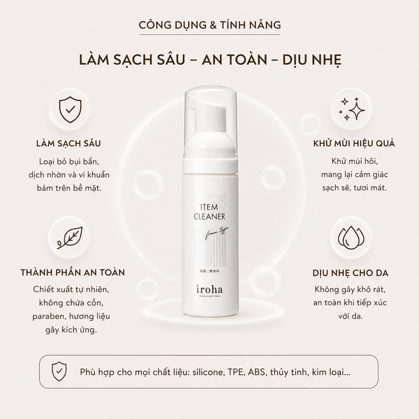  Dung Dịch Vệ Sinh Đồ Chơi Iroha Item Cleaner Dạng Bọt 