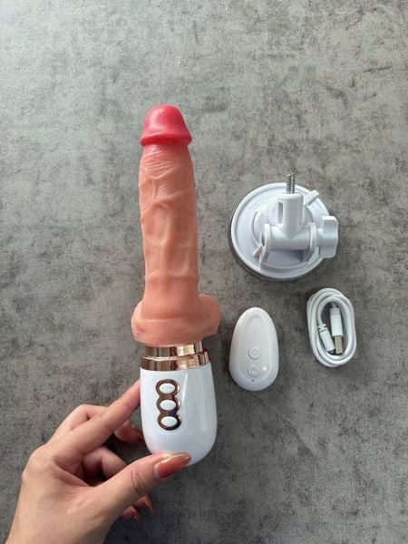  Dương Vật Dính Tường Telesco 10 Chế Độ Rung Thụt Ngoáy 