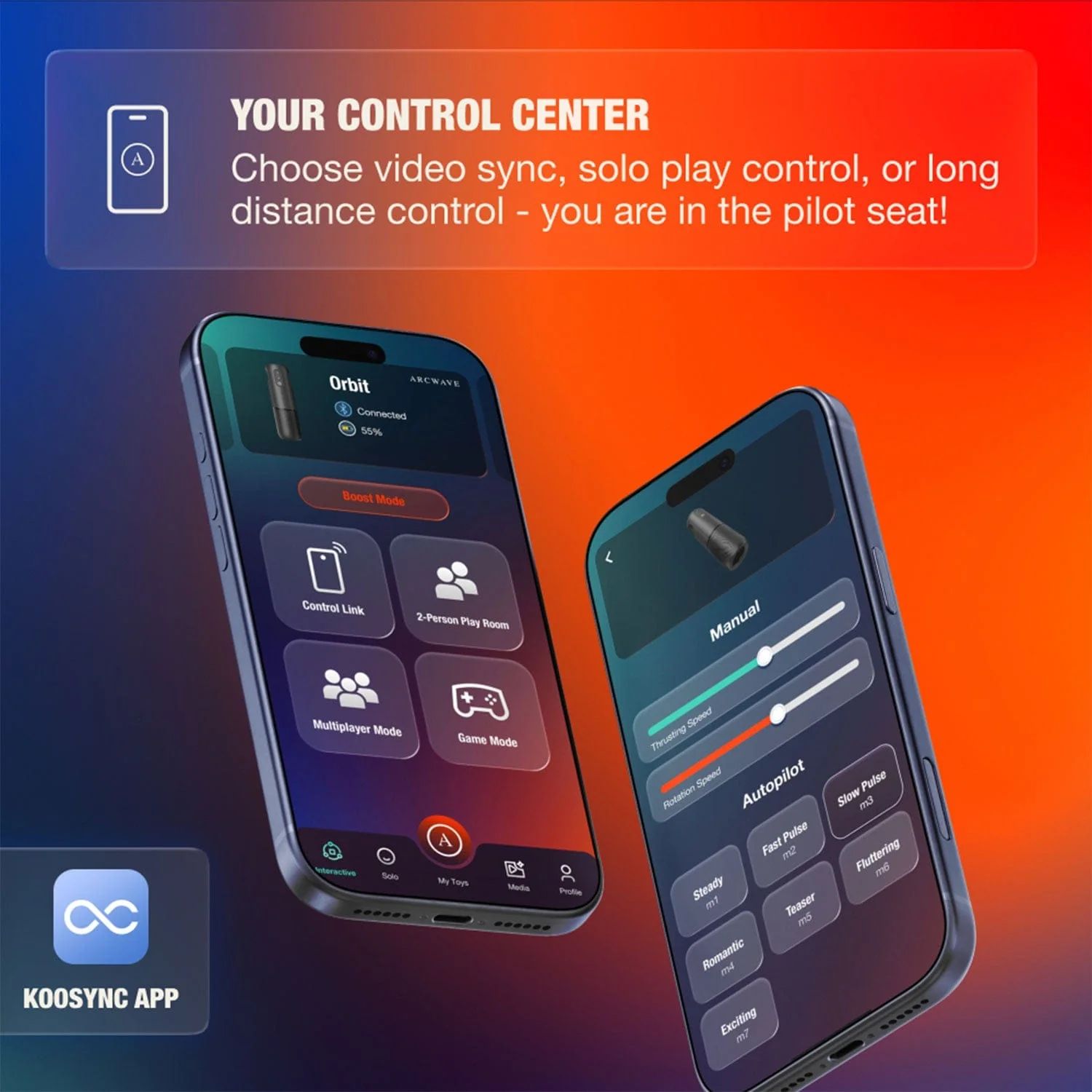  Âm Đạo Giả Arcwave Orbit Điều Khiển App 