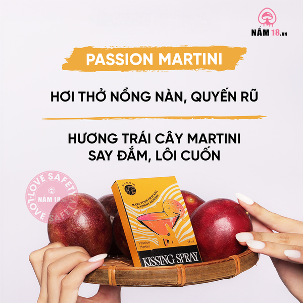 Xịt Thơm Miệng Cấp Tốc PlayAh Hương Chanh Dây Martini