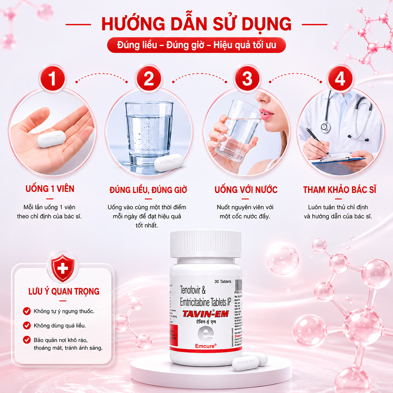  Viên Uống Ngăn Ngừa Nhiễm HIV PrEP Tavin-EM 