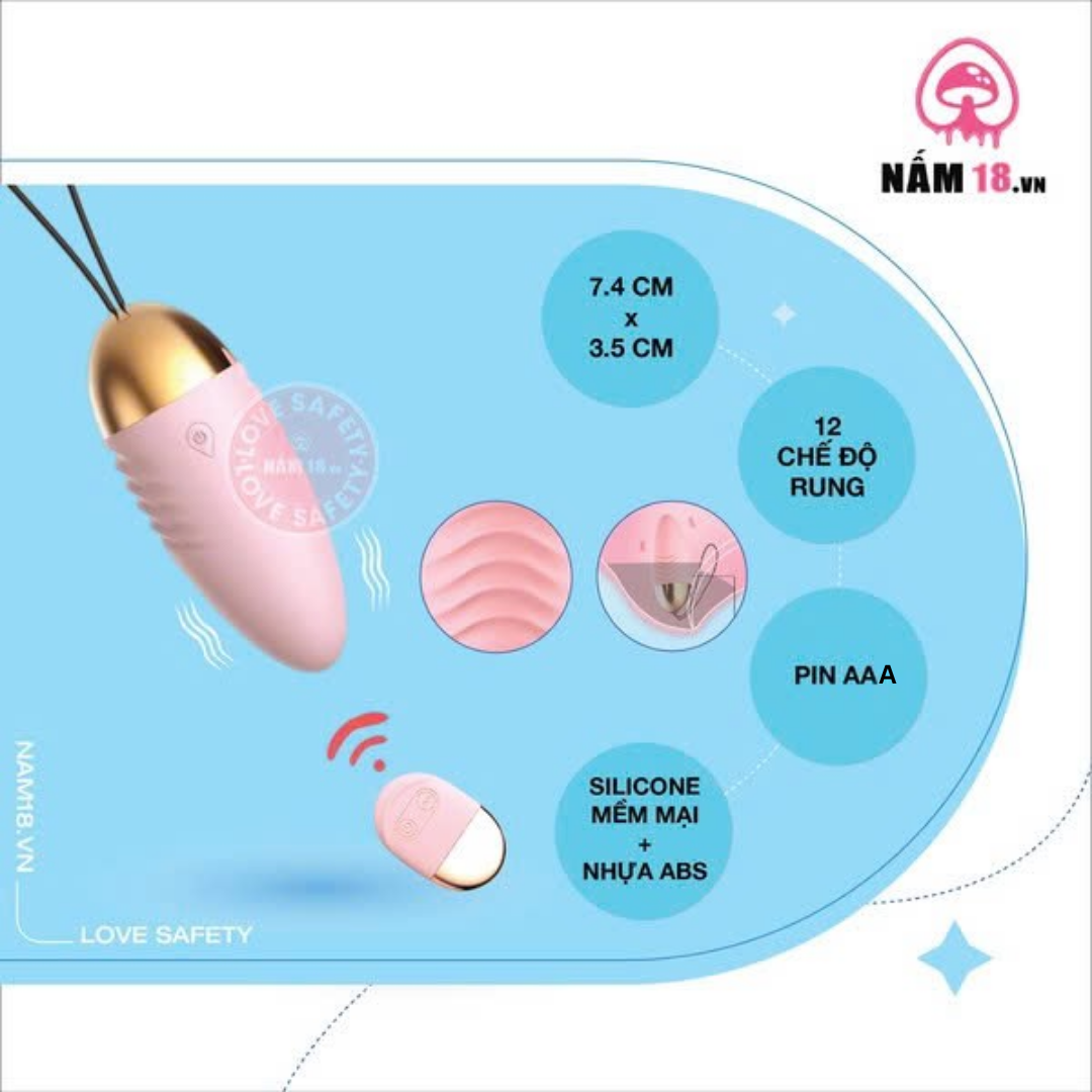  Trứng Rung Vibrator Spark Of Love 12 Chế Độ Rung 