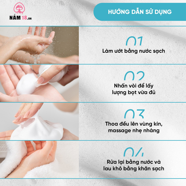 Dung Dịch Vệ Sinh Phụ Nữ Her Feel Prebiotic Rose Kháng Viêm Khử Mùi