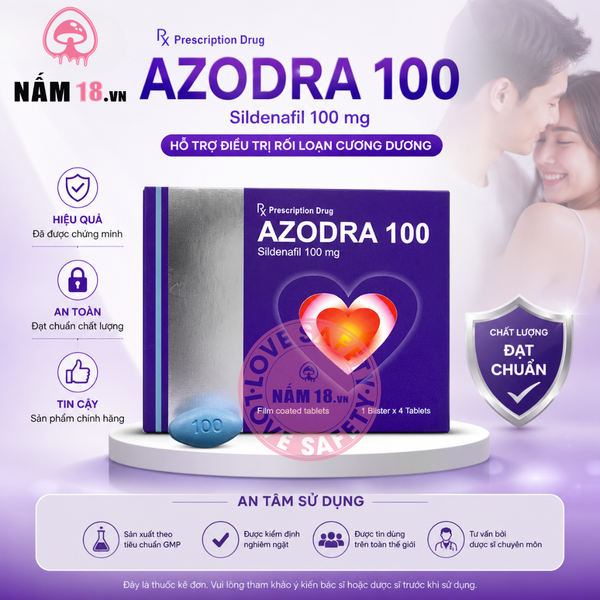 Viên Uống Cương Dương Azodra 100mg Chính Hãng