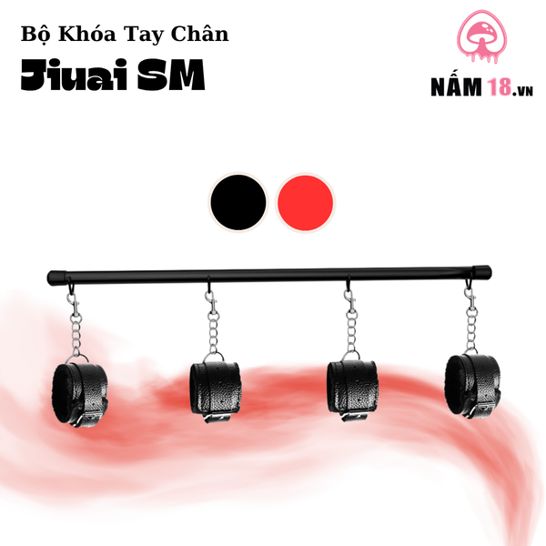  Bộ Còng Khóa Tay Chân Jiuai SM Bạo Dâm 