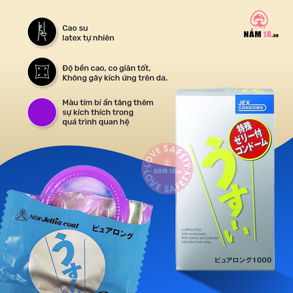 Bao Cao Su Kéo Dài Thời Gian Jex Usui Pure Long