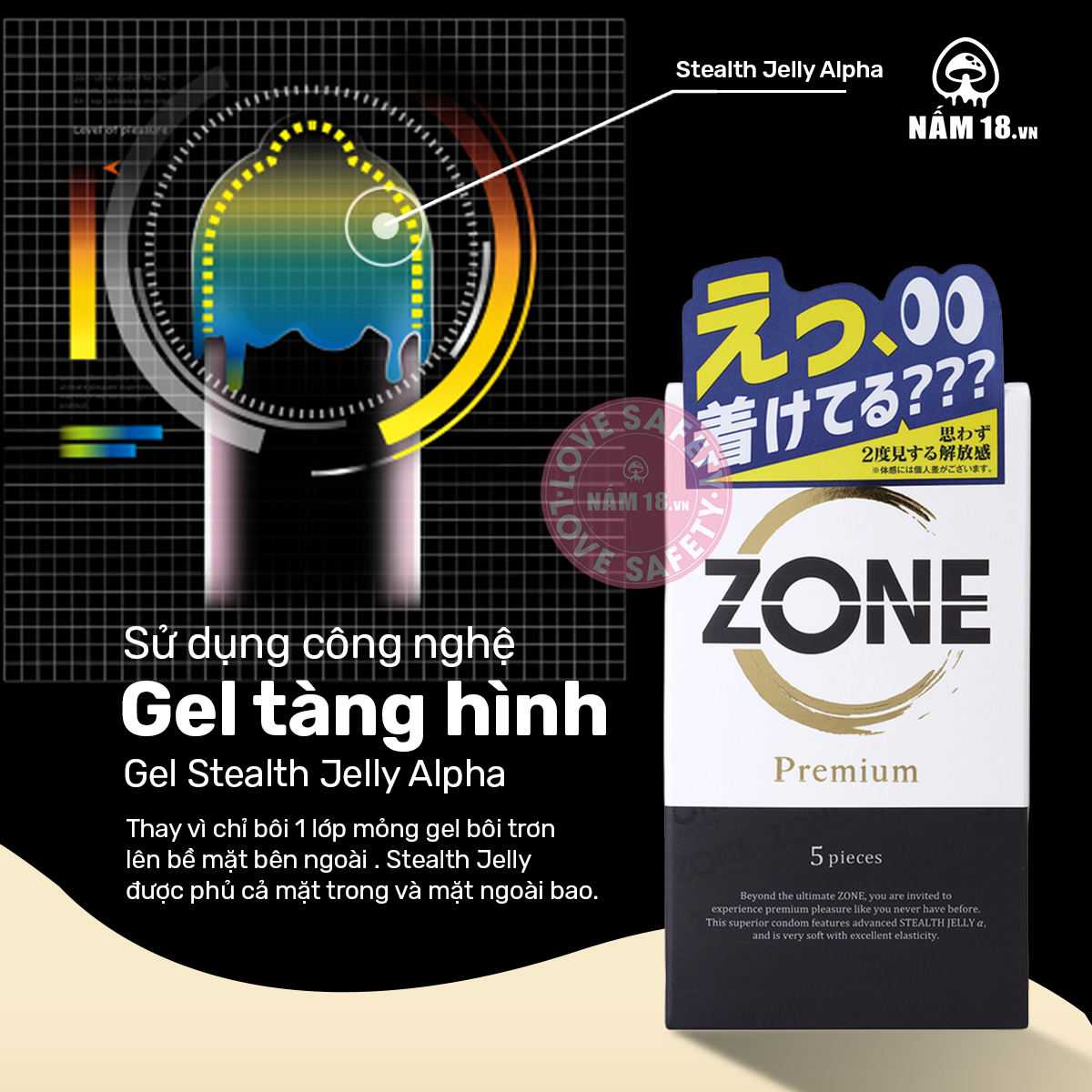  Bao Cao Su Siêu Mỏng Jex Zone Premium 