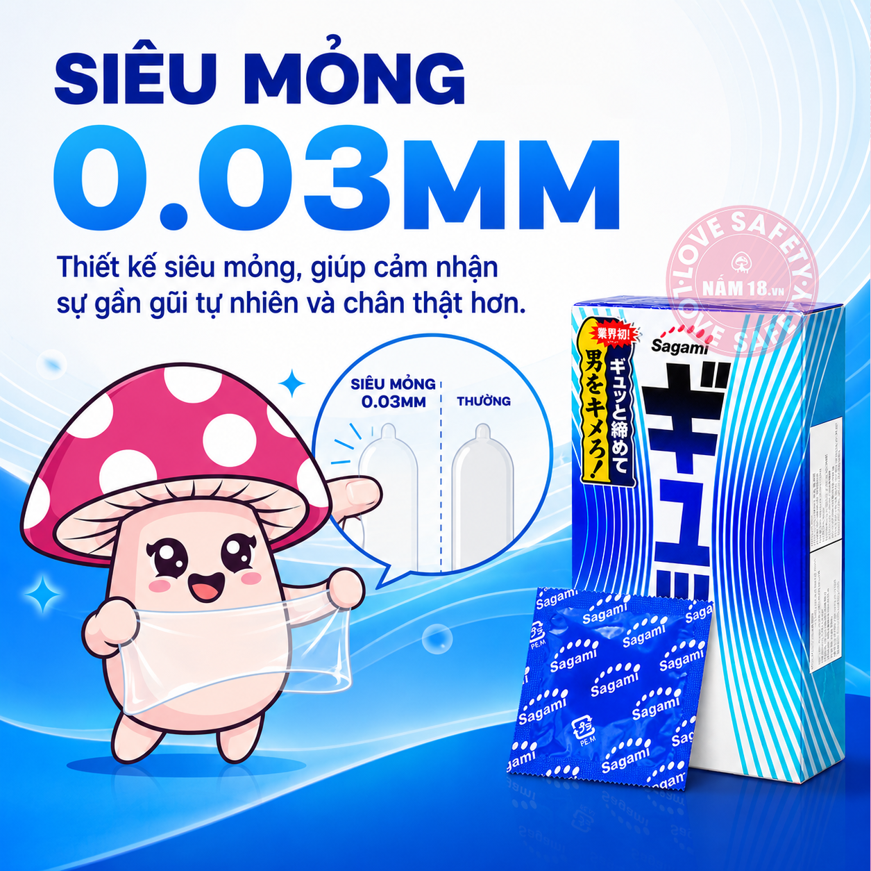  Bao Cao Su Siêu Gân Sagami Tight Fit 