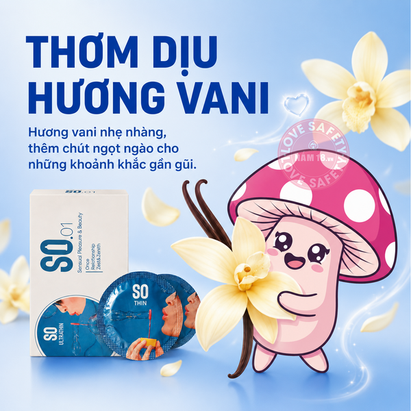  Bao Cao Su Siêu Mỏng SO Ultrathin - Hộp 12 Cái 