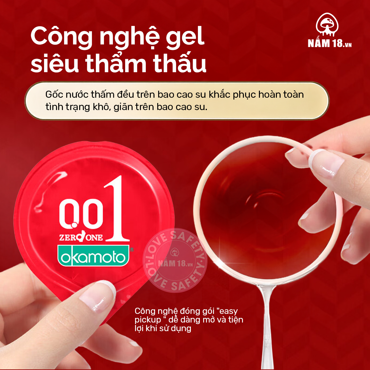  Bao Cao Su Siêu Mỏng Okamoto 0.01 Zero One 