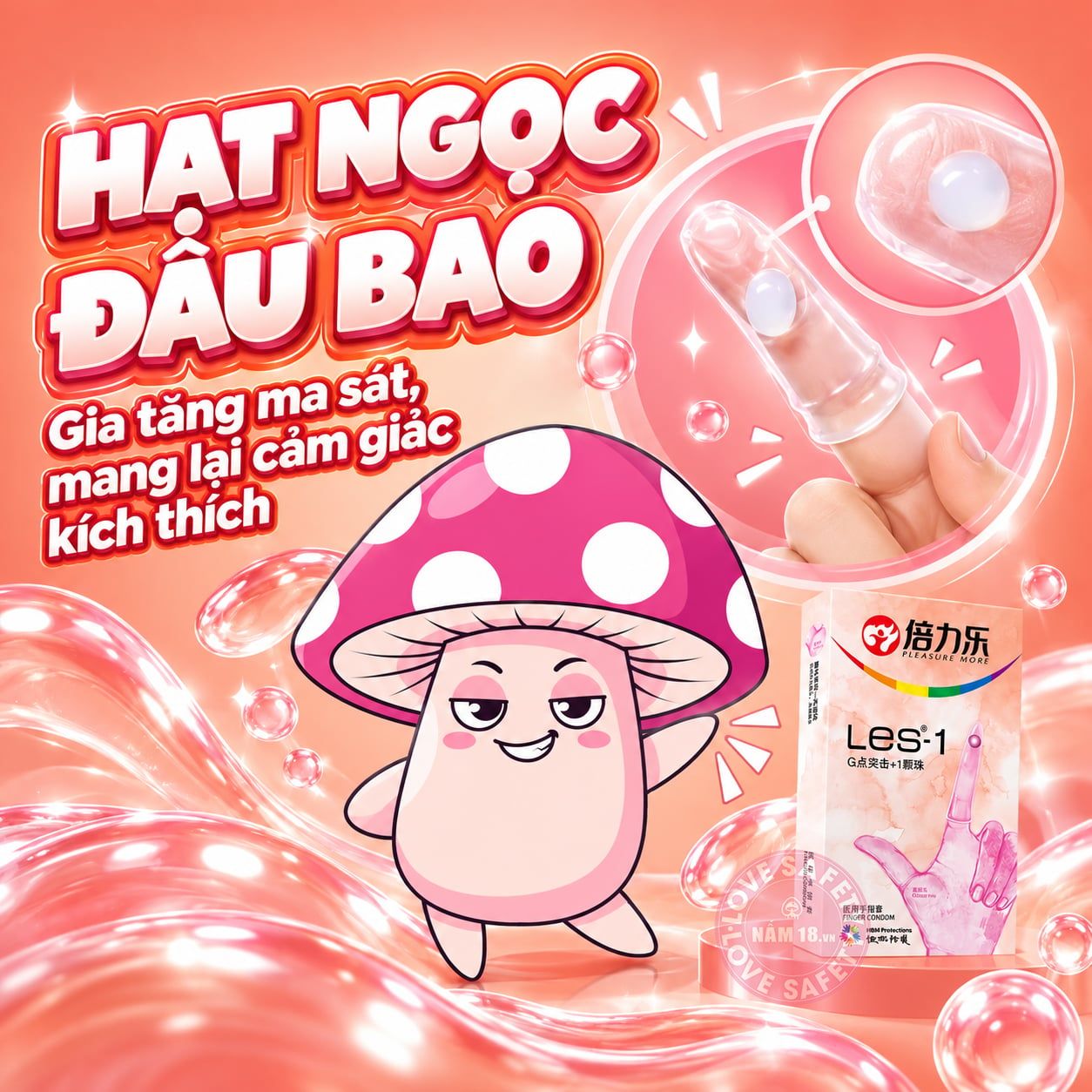  Bao Cao Su Ngón Tay Bi Beilile Les 1 