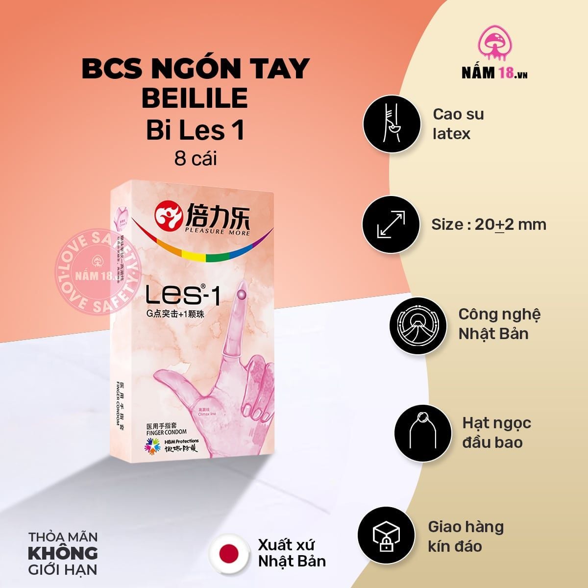  Bao Cao Su Ngón Tay Bi Beilile Les 1 