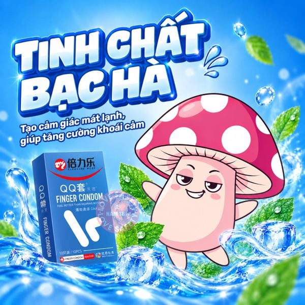 Bao Cao Su Ngón Tay Beilile QQ Cool Mint