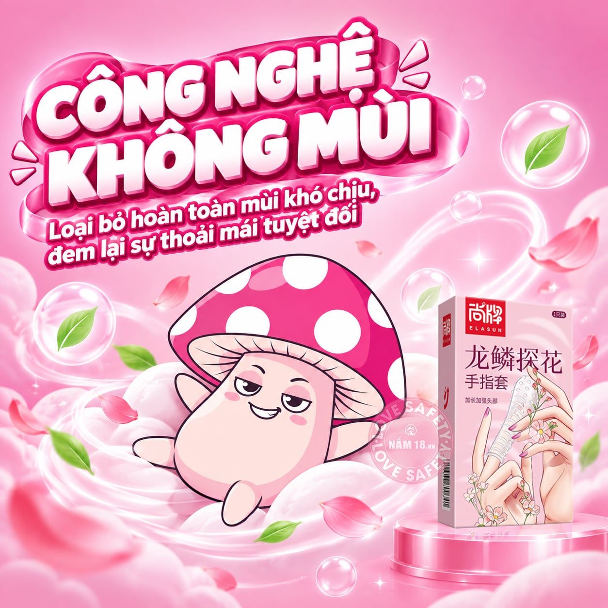  Bao Cao Su Ngón Tay Gai Elasun 1 Ngón - Hộp 1 Cái 