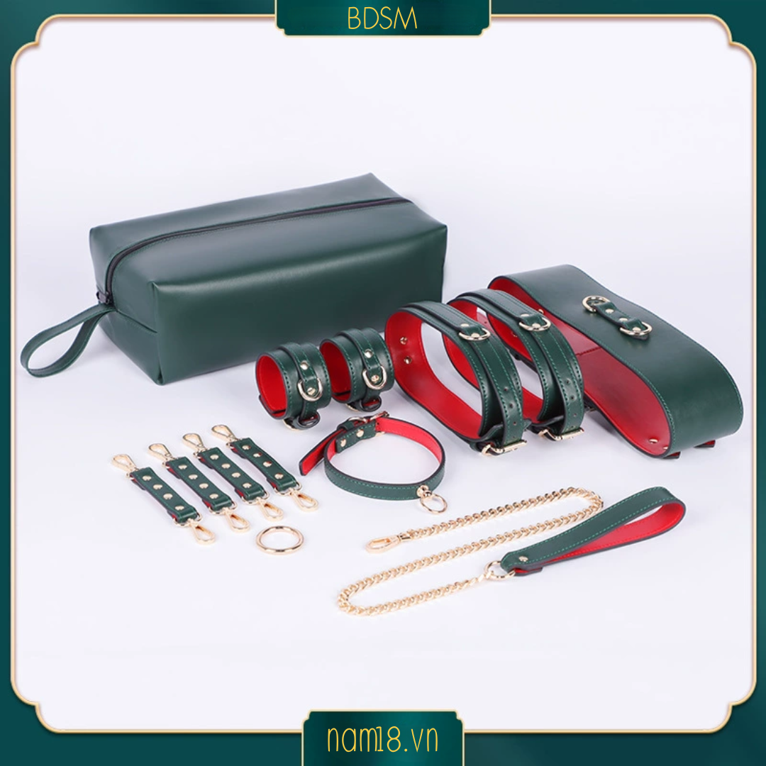  Bộ Dụng Cụ Bạo Dâm Slave PU 