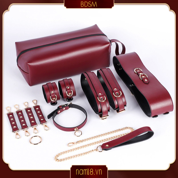 Bộ Dụng Cụ Bạo Dâm Slave PU