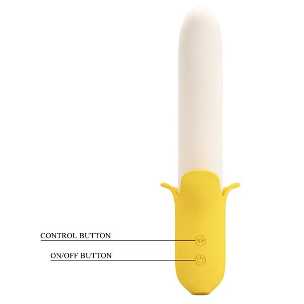 Dương Vật Giả Pretty Love Banana Geek Đa Chế Độ Rung Thụt
