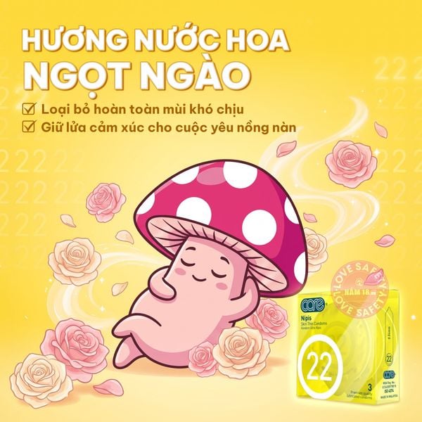 Bao Cao Su Siêu Mỏng CARE 22 Nipis Hương Nước Hoa
