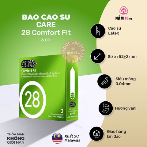 CARE Chính Hãng | Bao Cao Su & Gel Bôi Trơn CARE Chính Hãng Tại Nấm 18