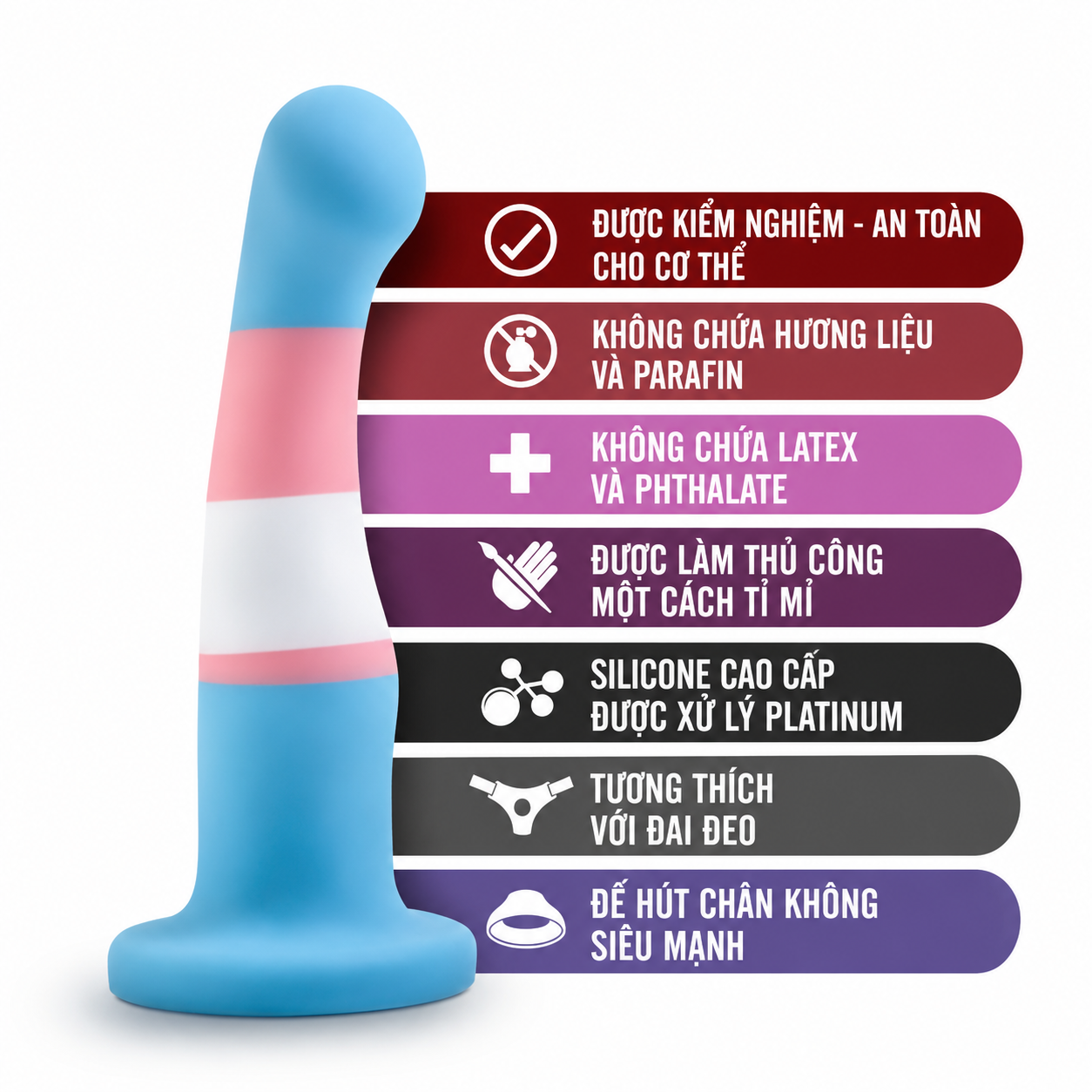  Dương Vật Dính Tường Avant Pride True Blue P2 