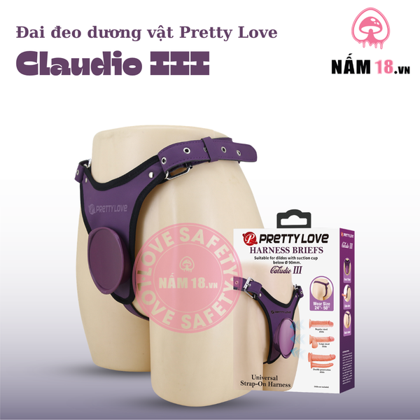  Đai Đeo Dương Vật Pretty Love Claudio III 