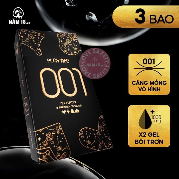 Bao Cao Su Siêu Mỏng Playah 0.01 Non Latex