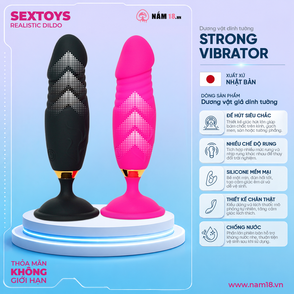  Dương Vật Dính Tường Strong Vibrator 