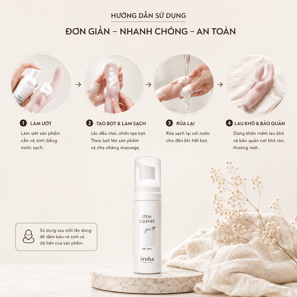 Dung Dịch Vệ Sinh Đồ Chơi Iroha Item Cleaner Dạng Bọt