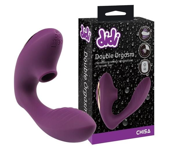 Máy Rung Hút Kích Thích Âm Vật Chisa DiDi Double Orgasm