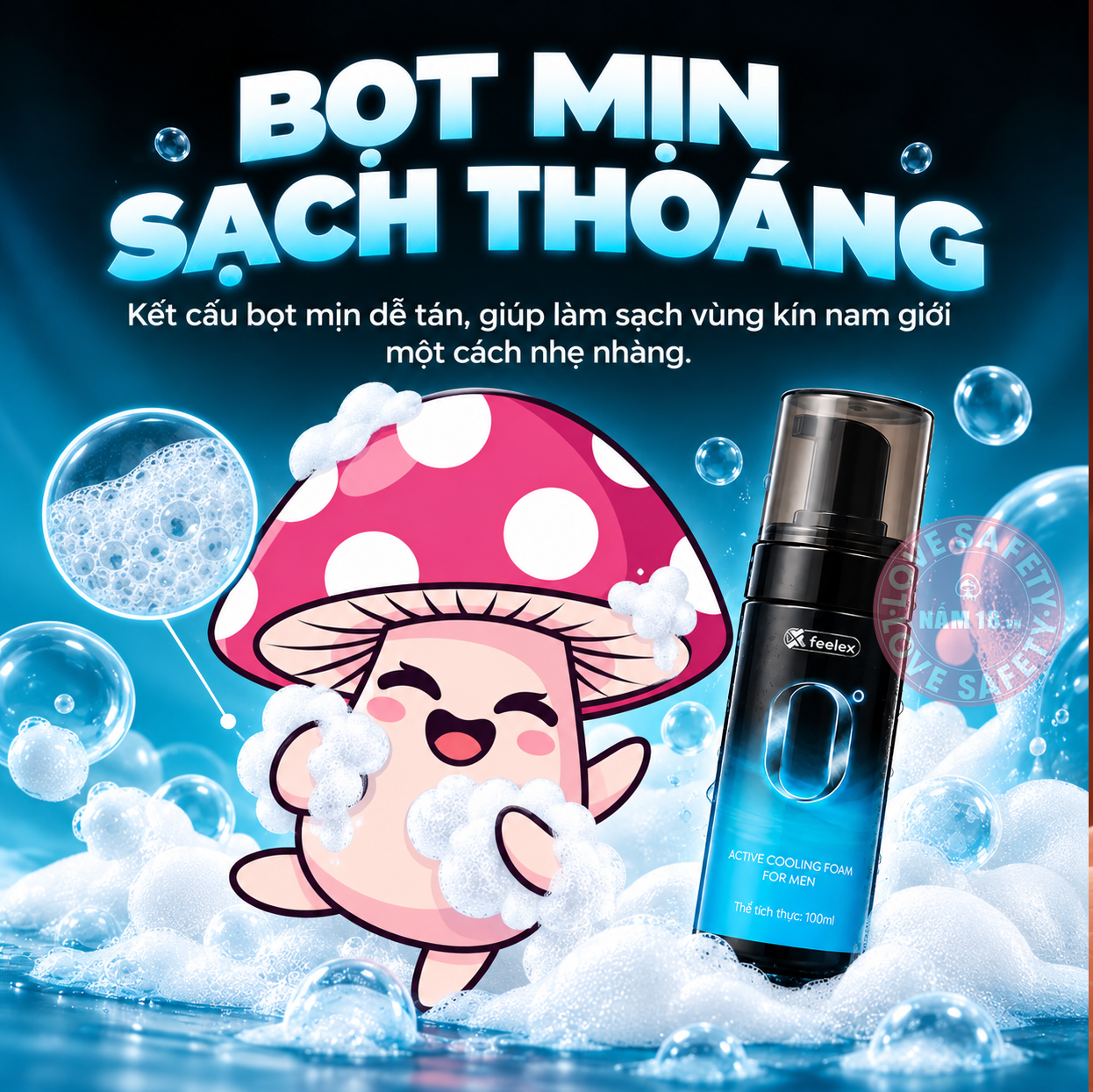  Dung Dịch Vệ Sinh Nam Feelex 0 Độ 