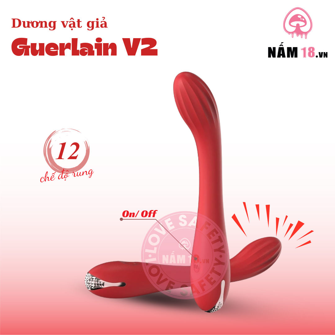  Dương Vật Giả Guerlain V2 12 Chế Độ Rung 